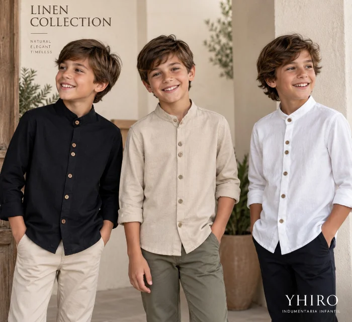Camisa Mao Lino -niño-