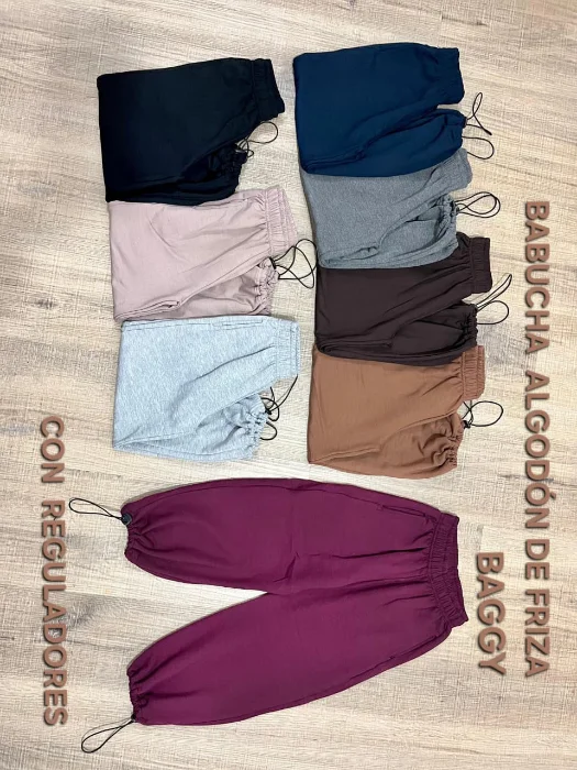 Pantalon Baggy con Regulador de Algodon