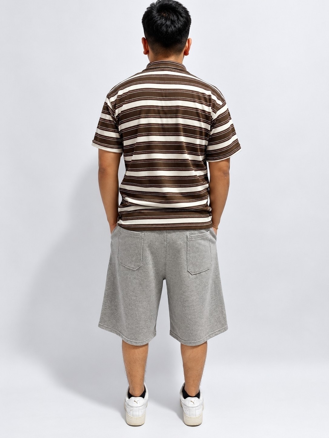 Bermuda Baggy Rustico Peinado - Imagen 2