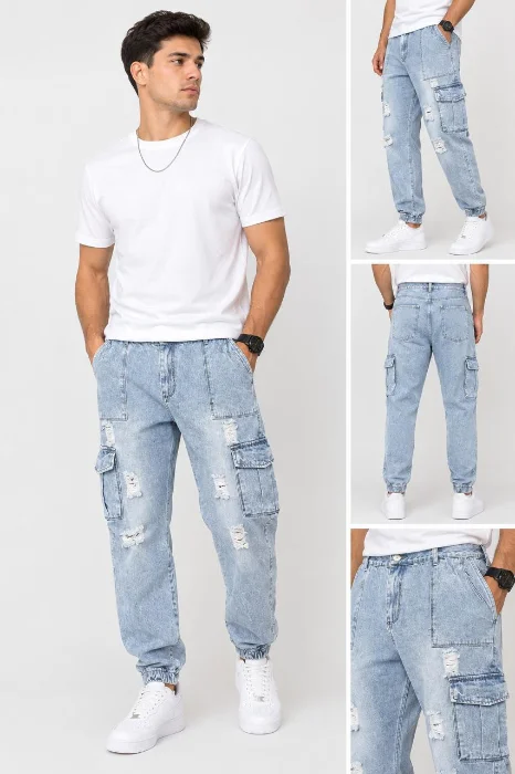 Jeans Cargo Especial Rigido