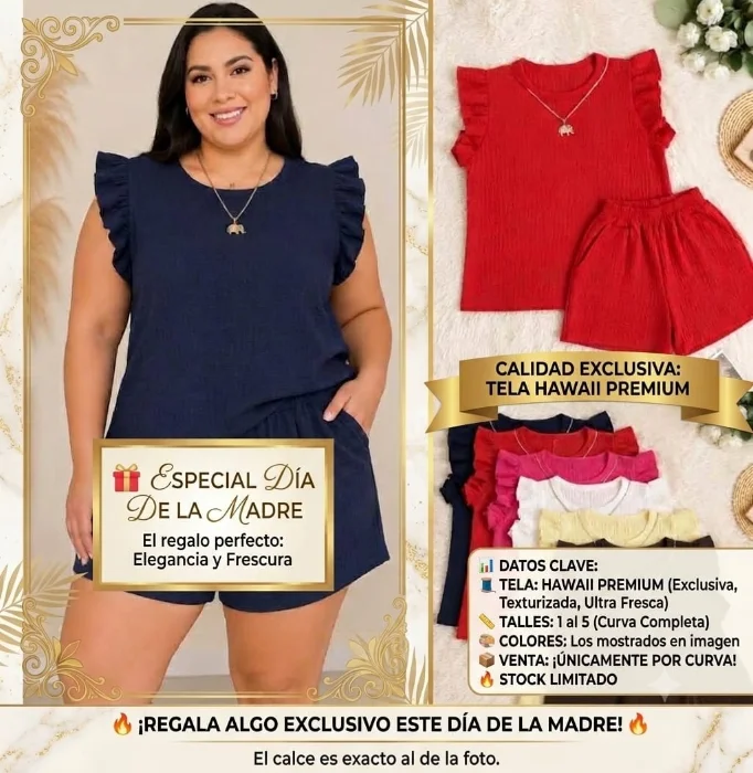 Conjunto Veraniego - Tela Hawai Premium