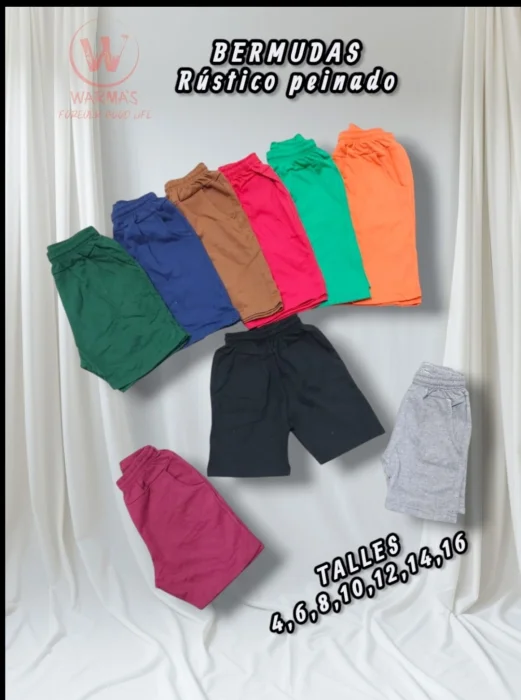 Short / Rústico 
colores Variados