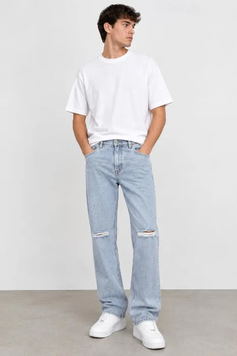 Jeans Baggy C/rotura