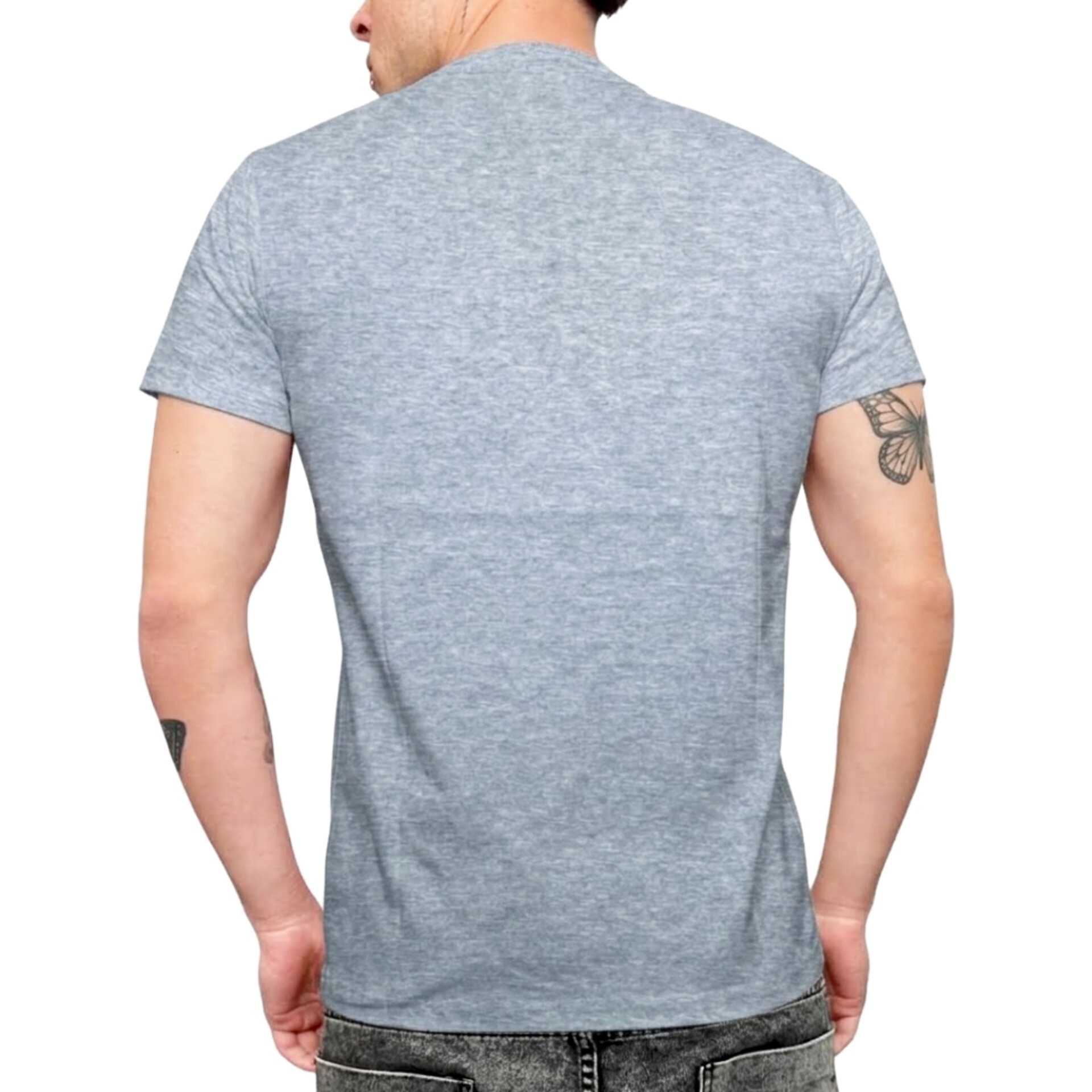 Remera Slim Fit  Gris Melange - Imagen 2