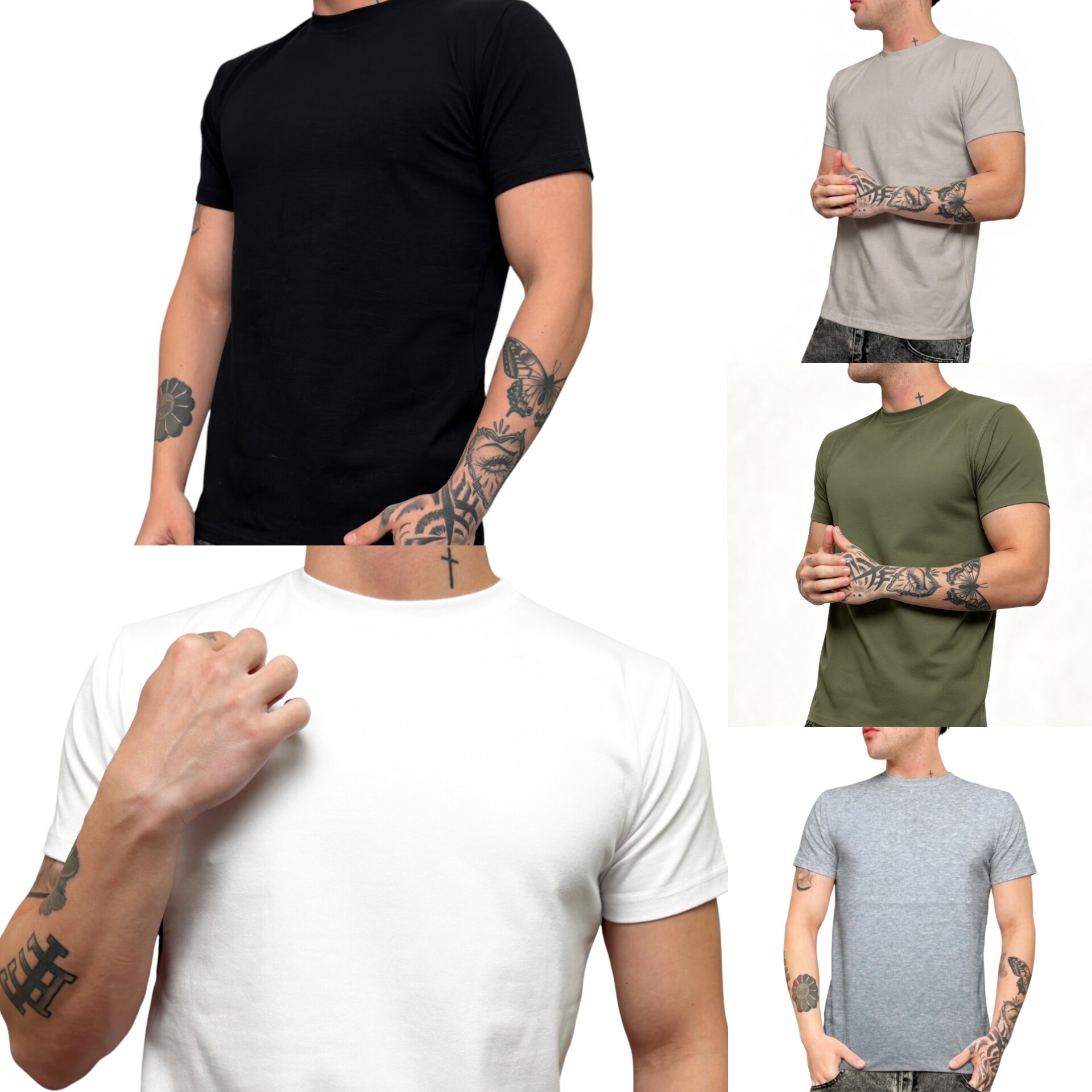 Remera Slim Fit  Gris Melange - Imagen 3