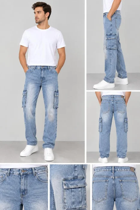 Jeans Cargo Especial Rigido
