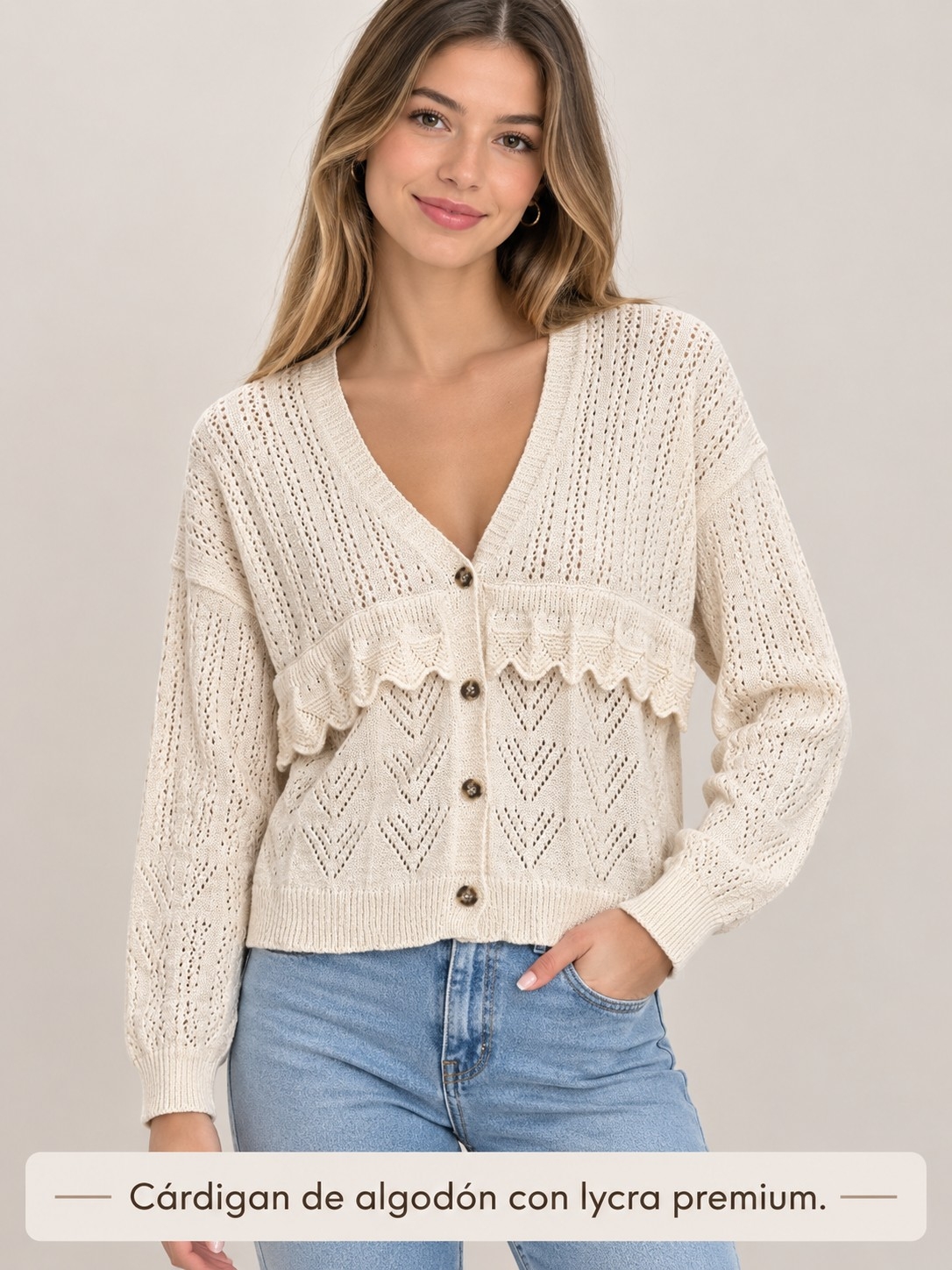 Cardigan de Algodón Premium - Imagen 2