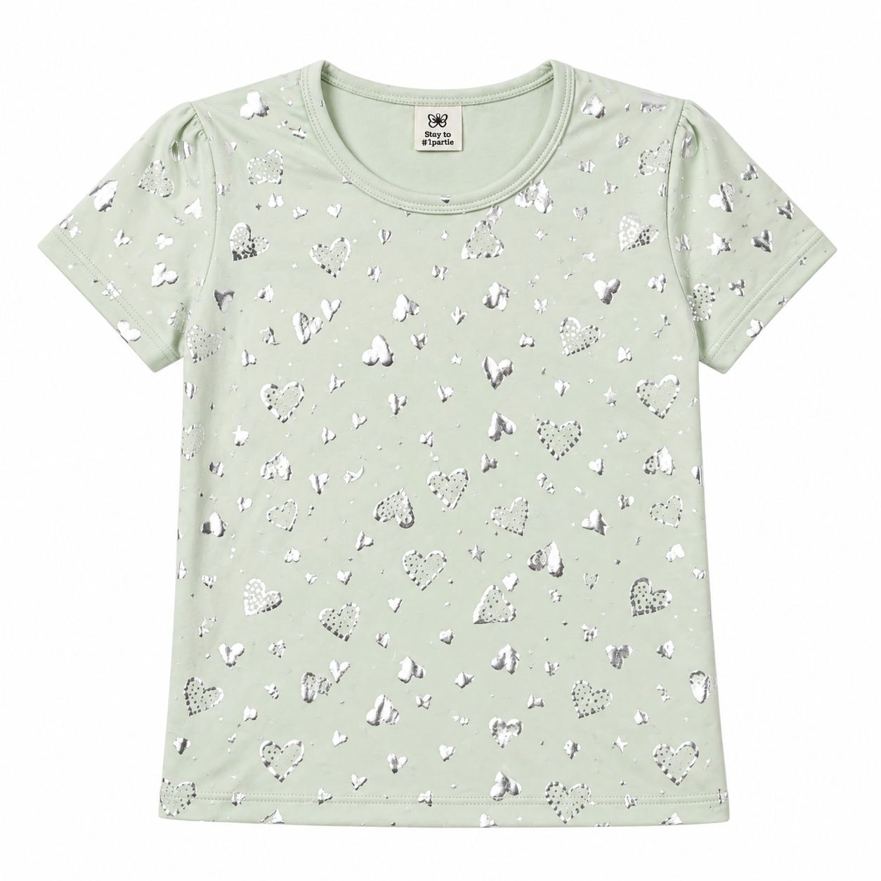 Remera Foil con Brillos Mangas Cortas - Imagen 2