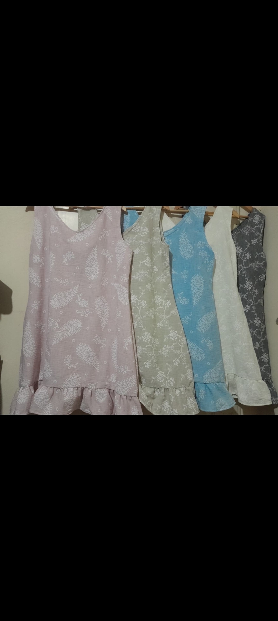 Vestido de Dama Lino Bordadas - Imagen 3