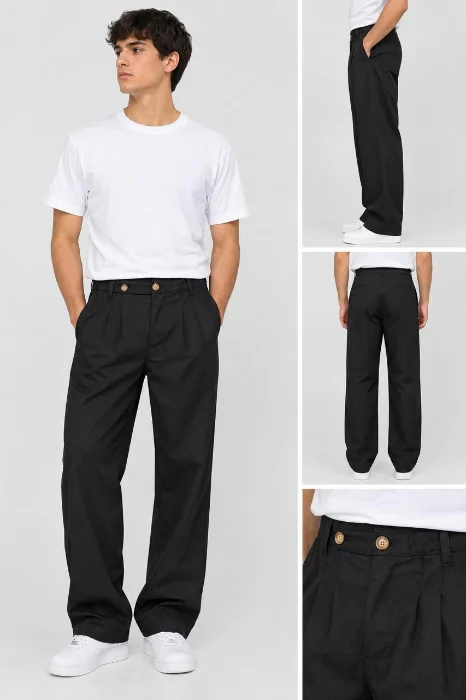 Pantalon Vestir C/doble Boton