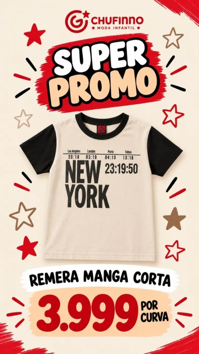 Remera Manga Corta Estampada