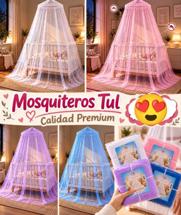 Mosquitero P/cuna en 4; Colores