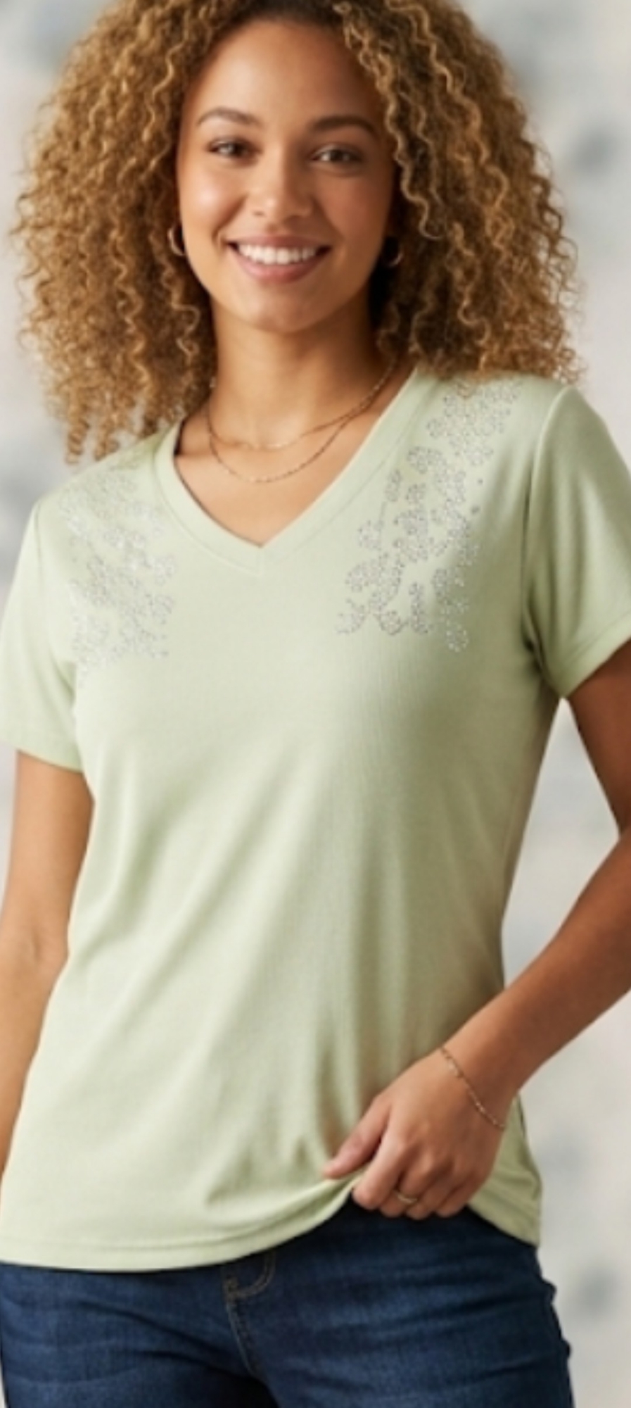 Remera en Escote V 6 Colores Disponibles - Imagen 3
