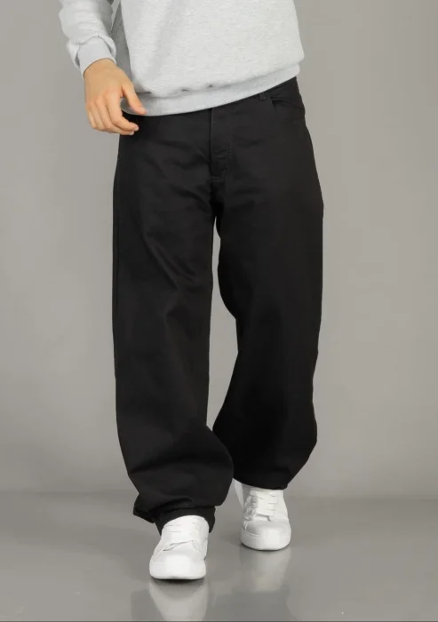 Pantalón Baggy Liso Negro