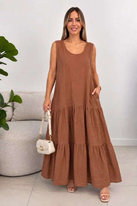 Maxi Vestido de Lino
