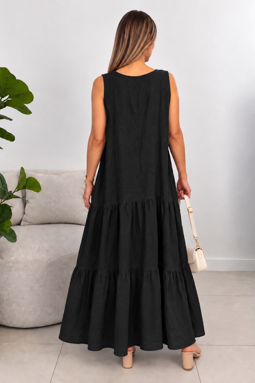Maxi Vestido de Lino - a8828e15-252e-4382-acb6-fc4923f3f7cb.jpeg