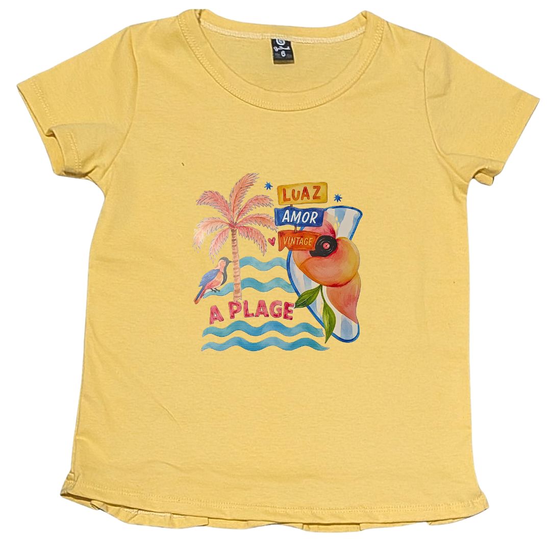 12197 12198 Remera para Nena y Teens Manga Corta Amplia con Estampa - 12197%20amarillo.jpg