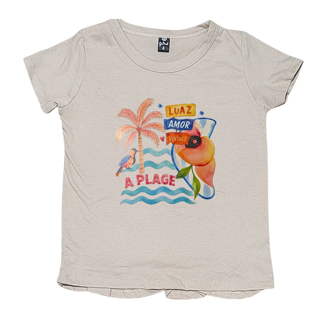 12197 12198 Remera para Nena y Teens Manga Corta Amplia con Estampa - 12197%20beige.jpg