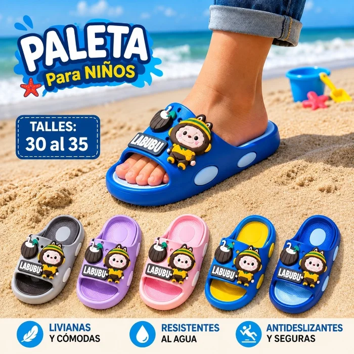 Chinelas Labubu  para Chicos
