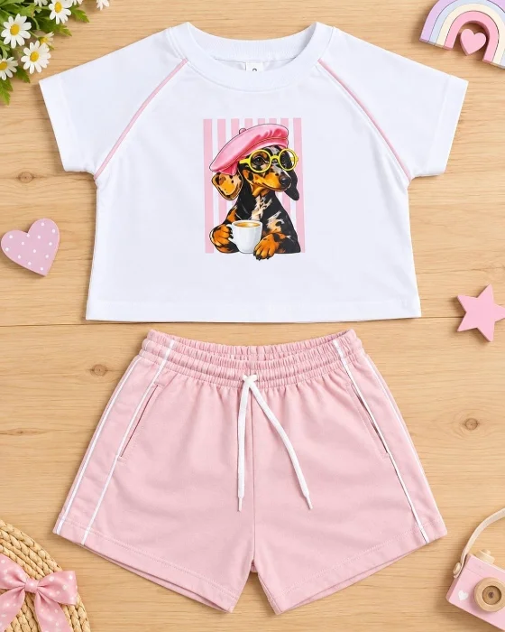 Conjunto de Nena Algodón Peinado