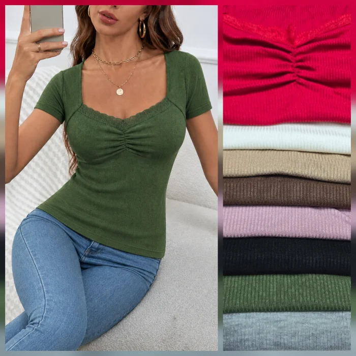 Remera con Puntilla  (abril)