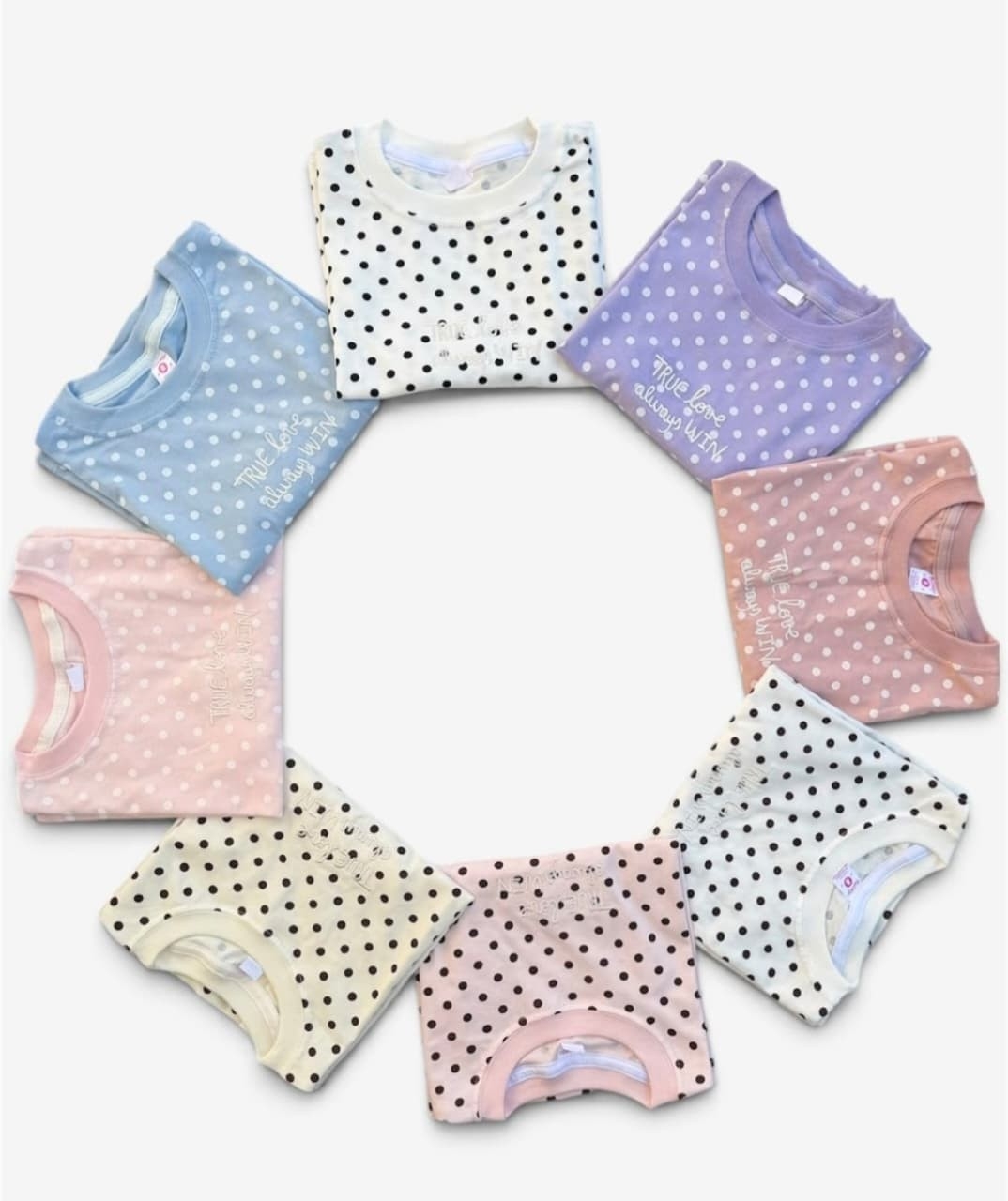 Remera Oversize Algodón Nena Lunares - Imagen 2