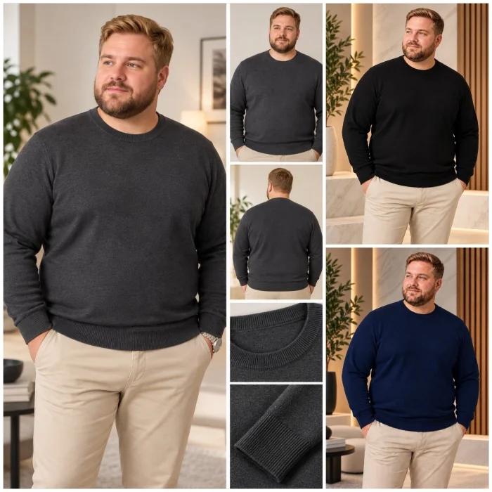 (art:swh1e)talle Especial Sweaters Cuello/redondo Hombre