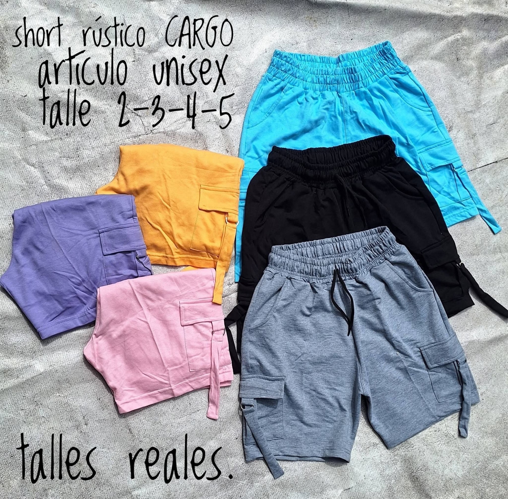 Short Cargo Unisex Rústico - Imagen 2