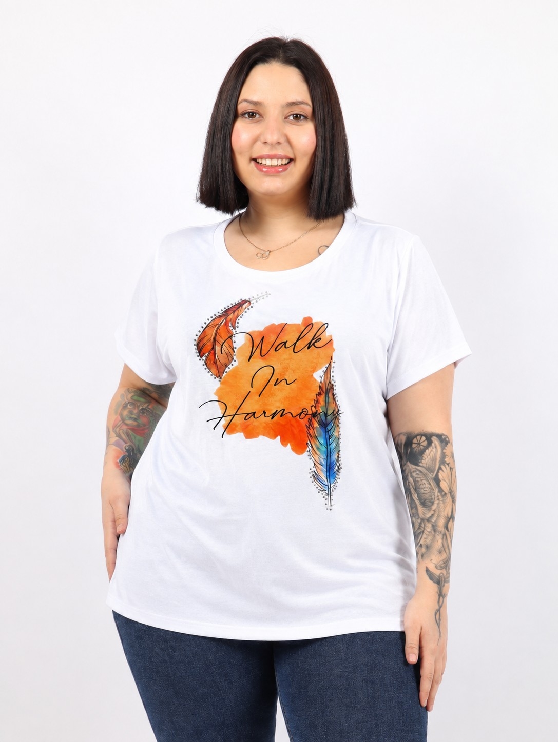 Remera con Aplique y Strass!! - Imagen 2