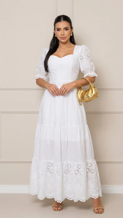 Vestido Importado Broderie