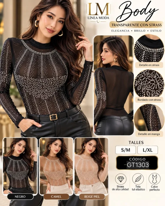 Body con Strass Importado.gt1303