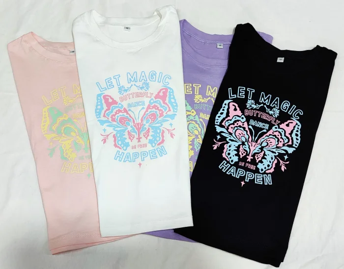 Remera Nena Estampado Algodon Over Boxy