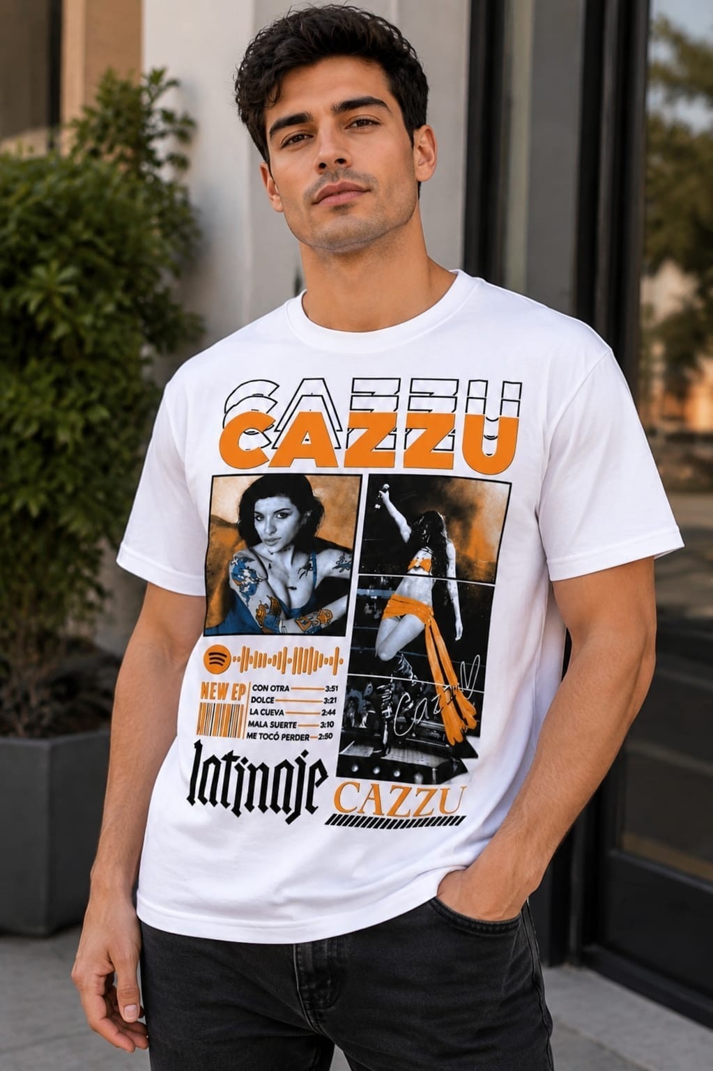 (art:rh10) Cazzu Remera Algodón - Imagen 4