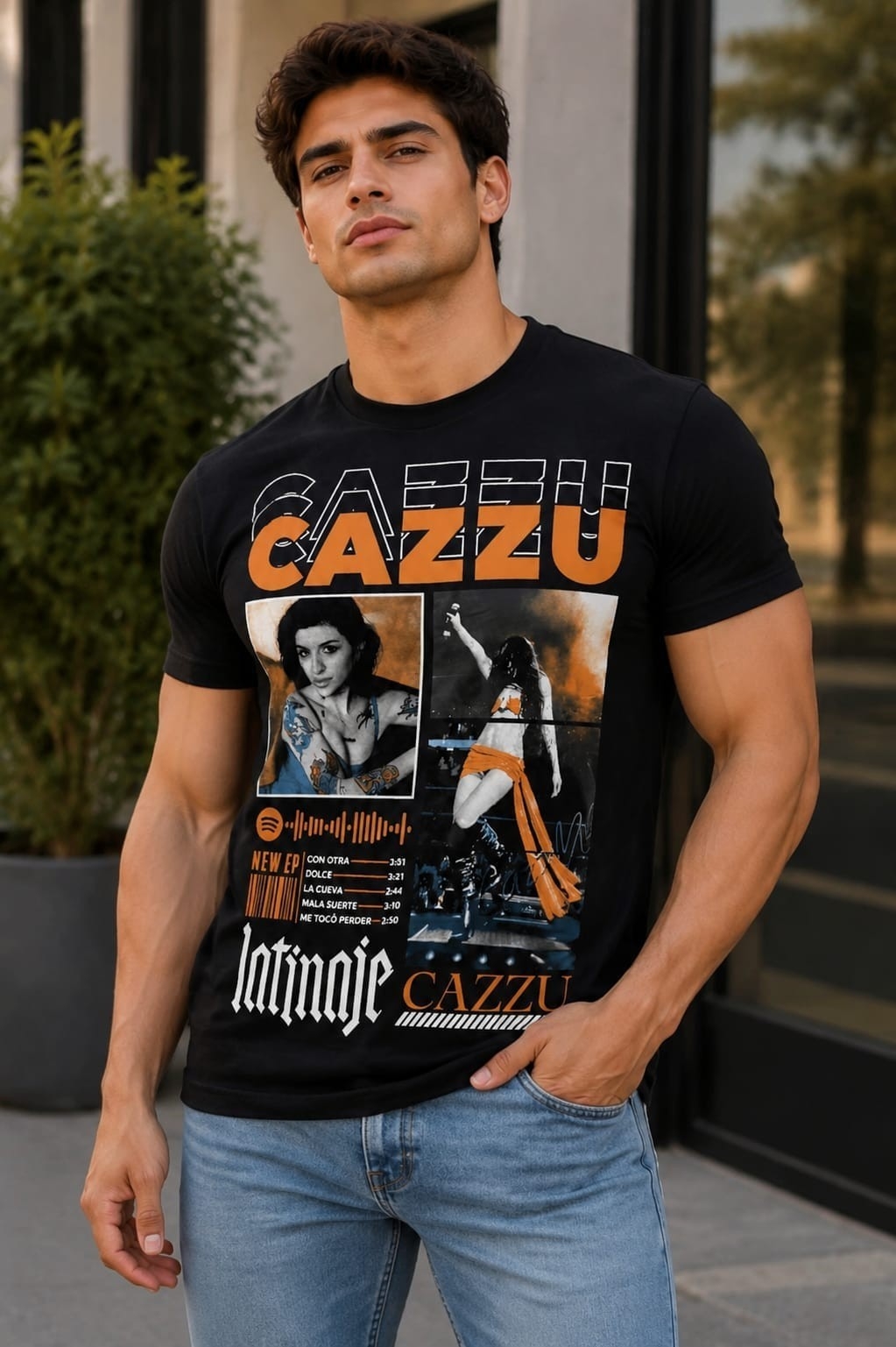 (art:rh10) Cazzu Remera Algodón - Imagen 3