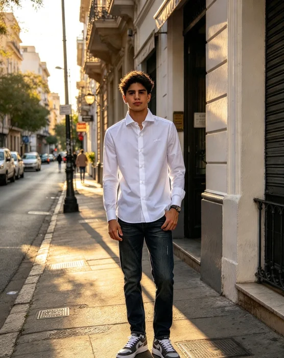 Camisas Juvenil Batista Rigida