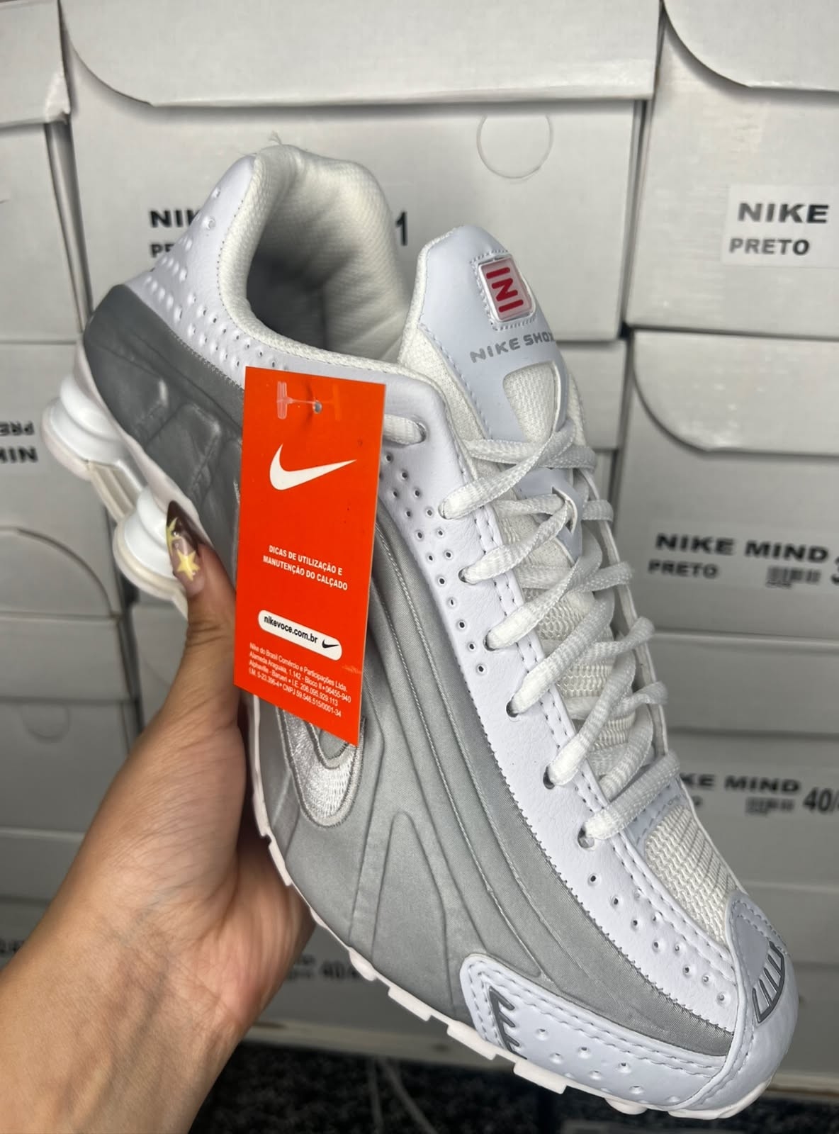 Zapatillas Nik"e Shox Blancas Importadas - Imagen 2