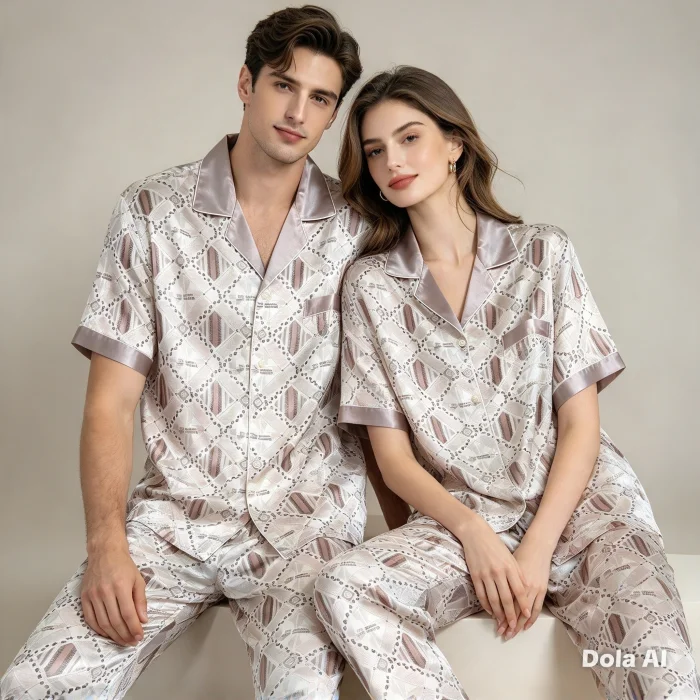 Pijamas 2 Piezas Seda Unisex