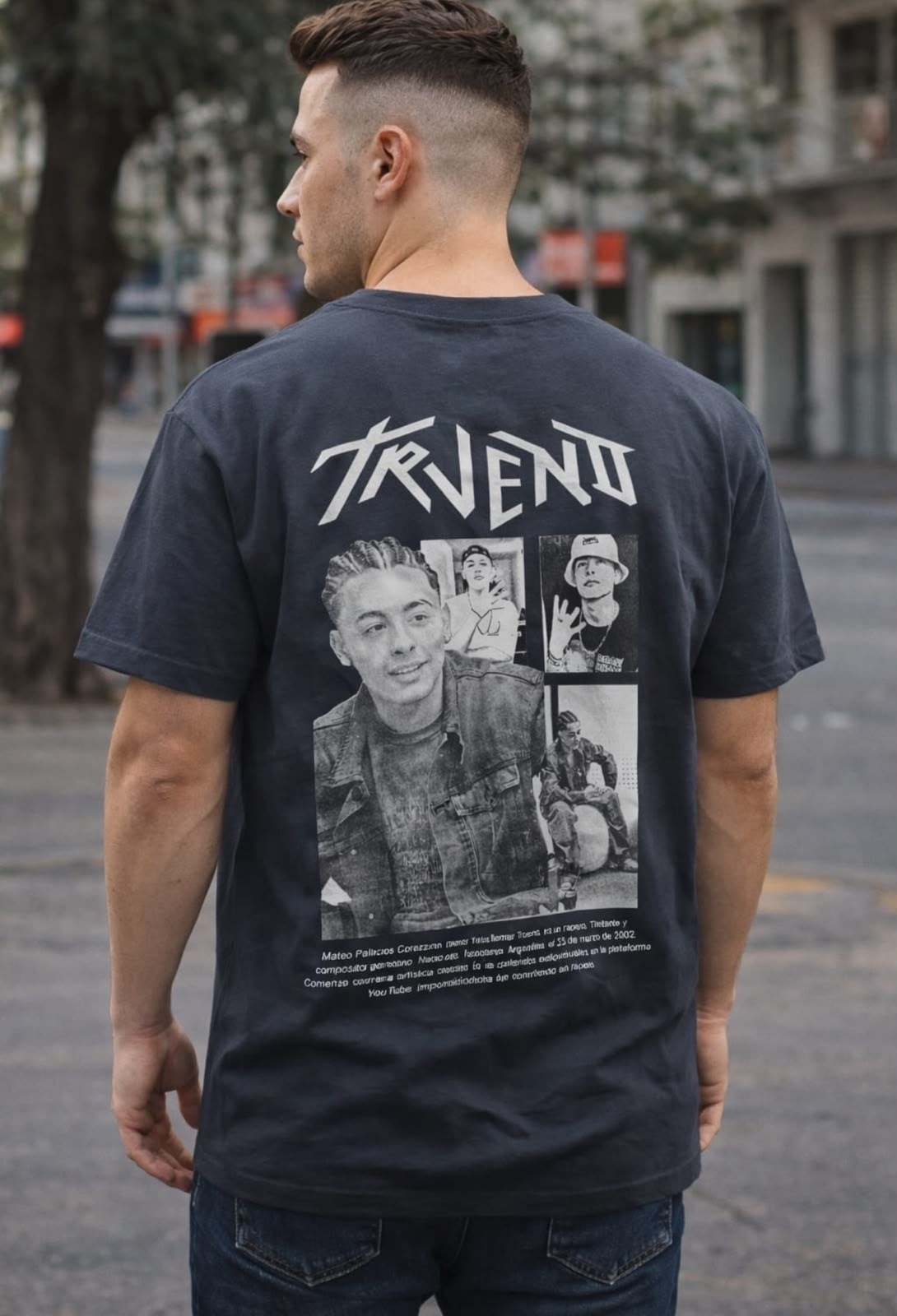 (art:rh05) Trueno Remera Oversize Algodón - Imagen 4