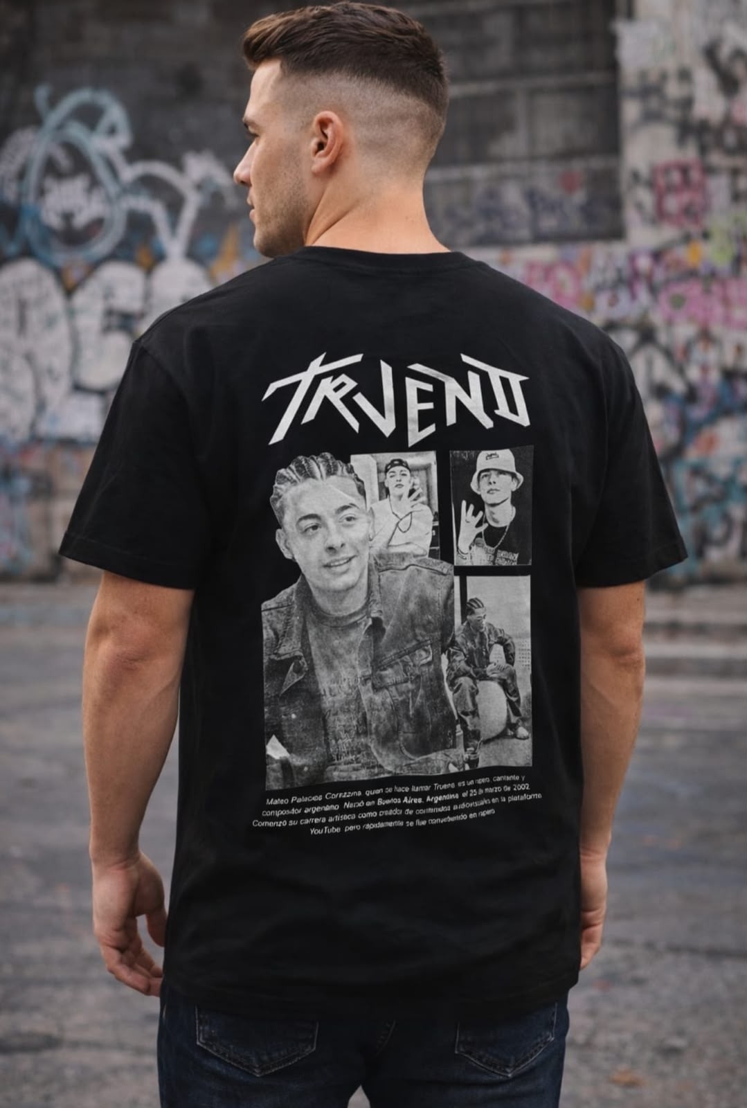 (art:rh05) Trueno Remera Oversize Algodón - Imagen 5