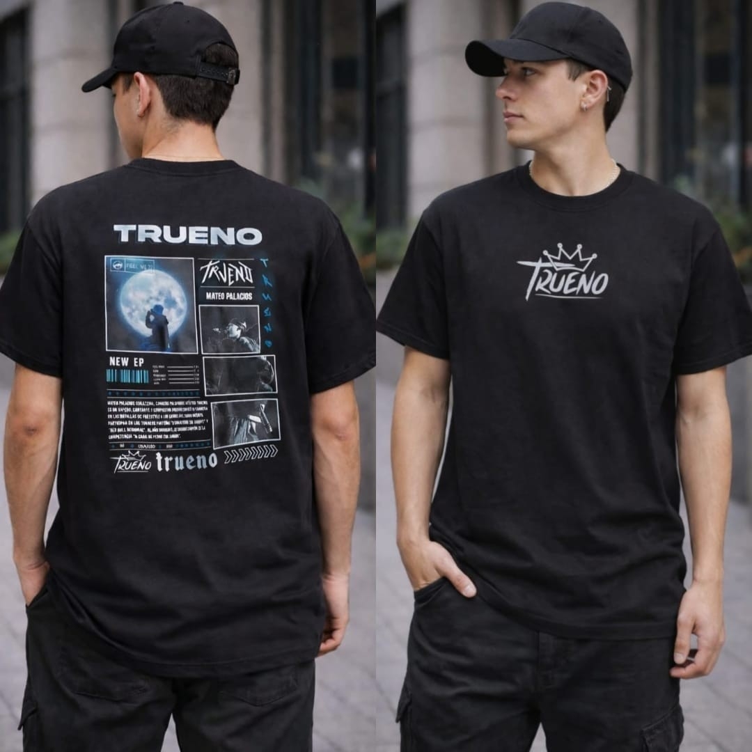 (art:rh05) Trueno Remera Oversize Algodón - Imagen 4