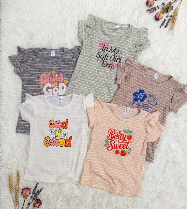 Remera con Volado Estampada