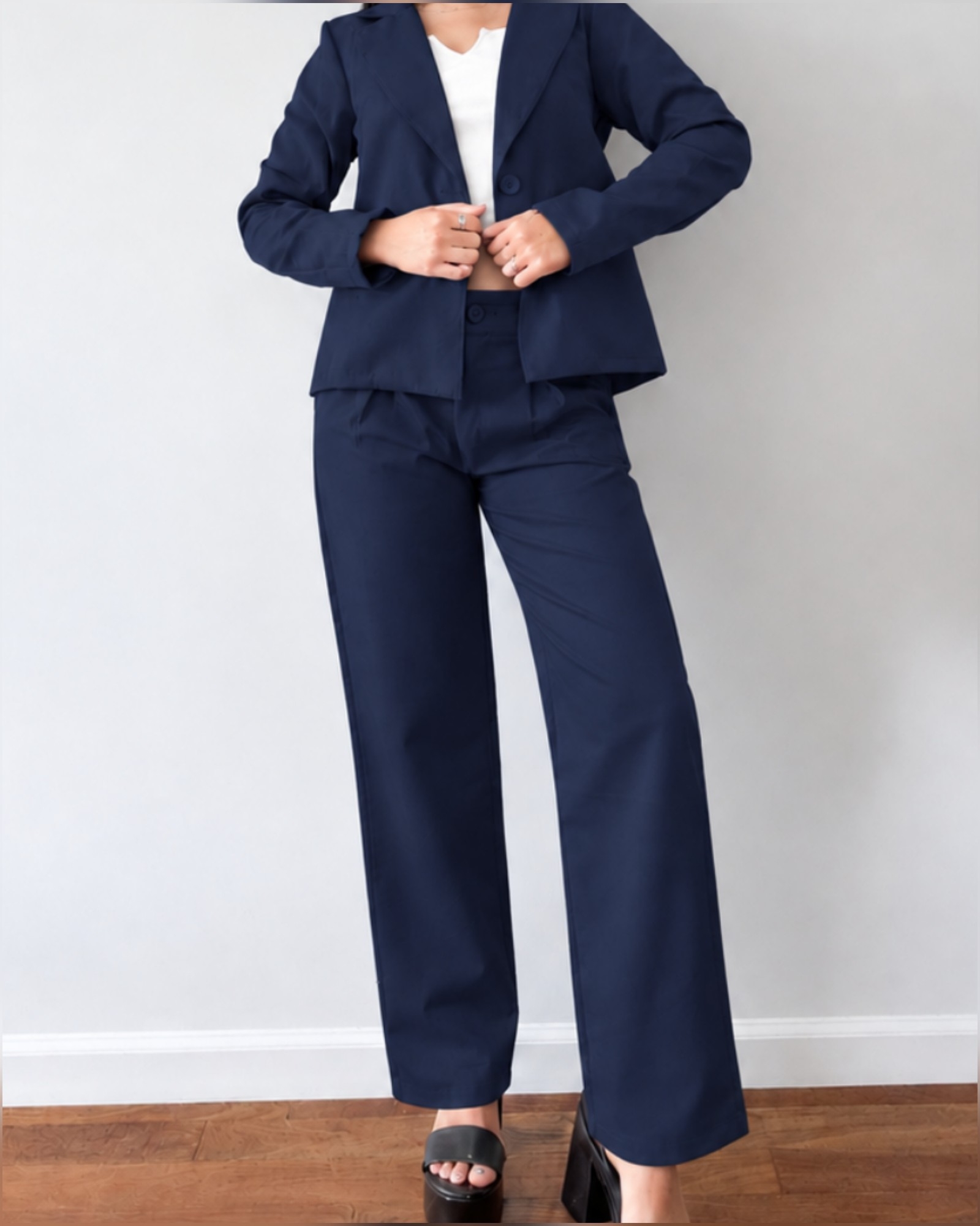 Conjunto Blazer Corte Chino+palazo - Imagen 2
