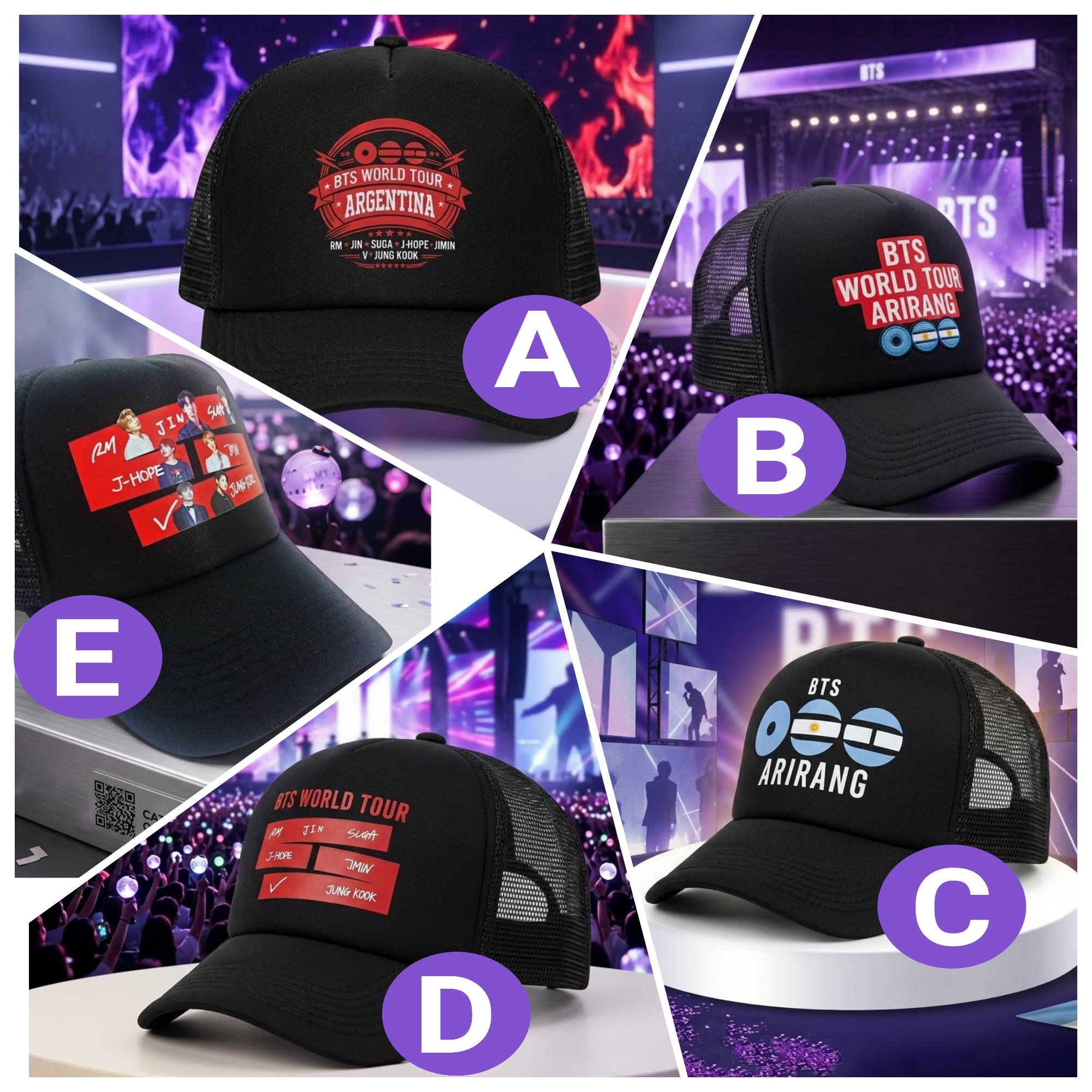 Gorras Trucker Bts World Tour - Imagen 9