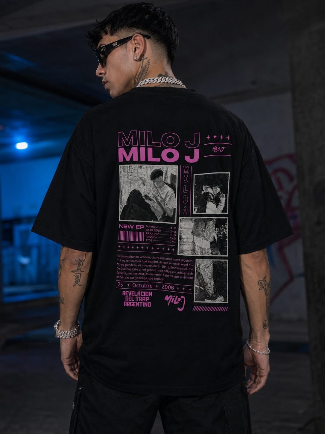 (art:rh04) Milo J Remera Oversize Algodón - Imagen 2