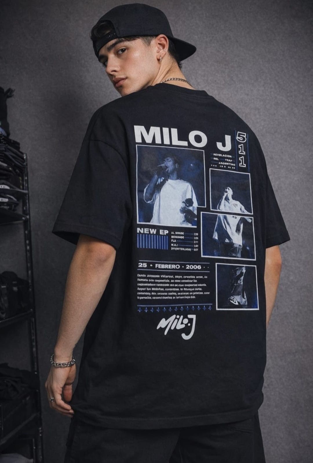 (art:rh04) Milo J Remera Oversize Algodón - Imagen 3