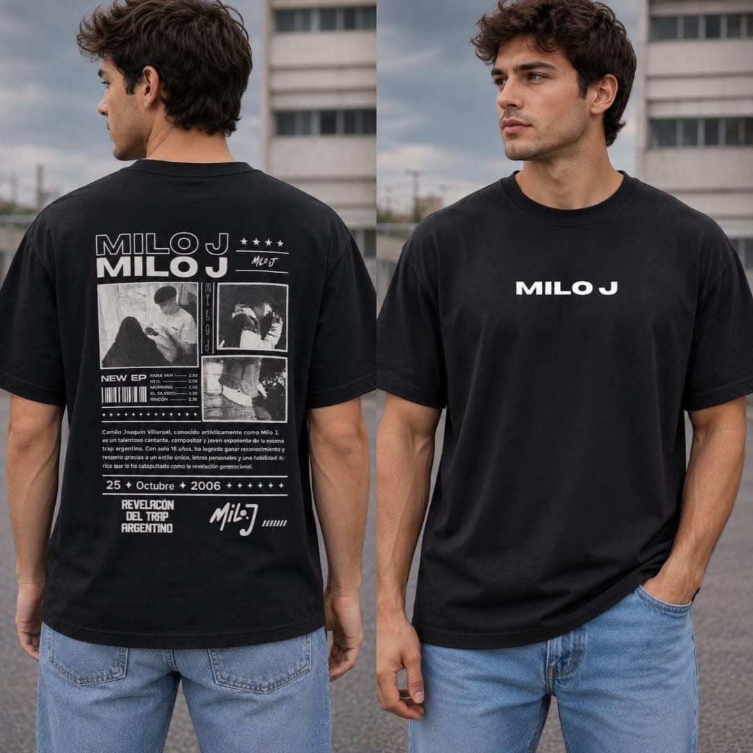 (art:rh04) Milo J Remera Oversize Algodón - Imagen 4