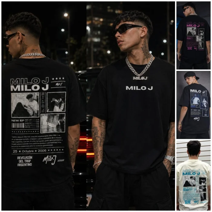 (art:rh04) Milo J Remera Oversize Algodón