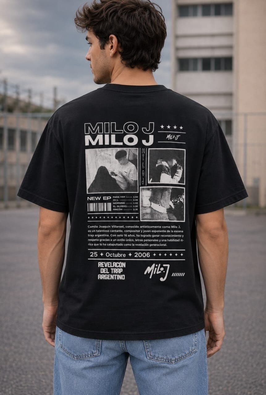 (art:rh04) Milo J Remera Oversize Algodón - Imagen 5