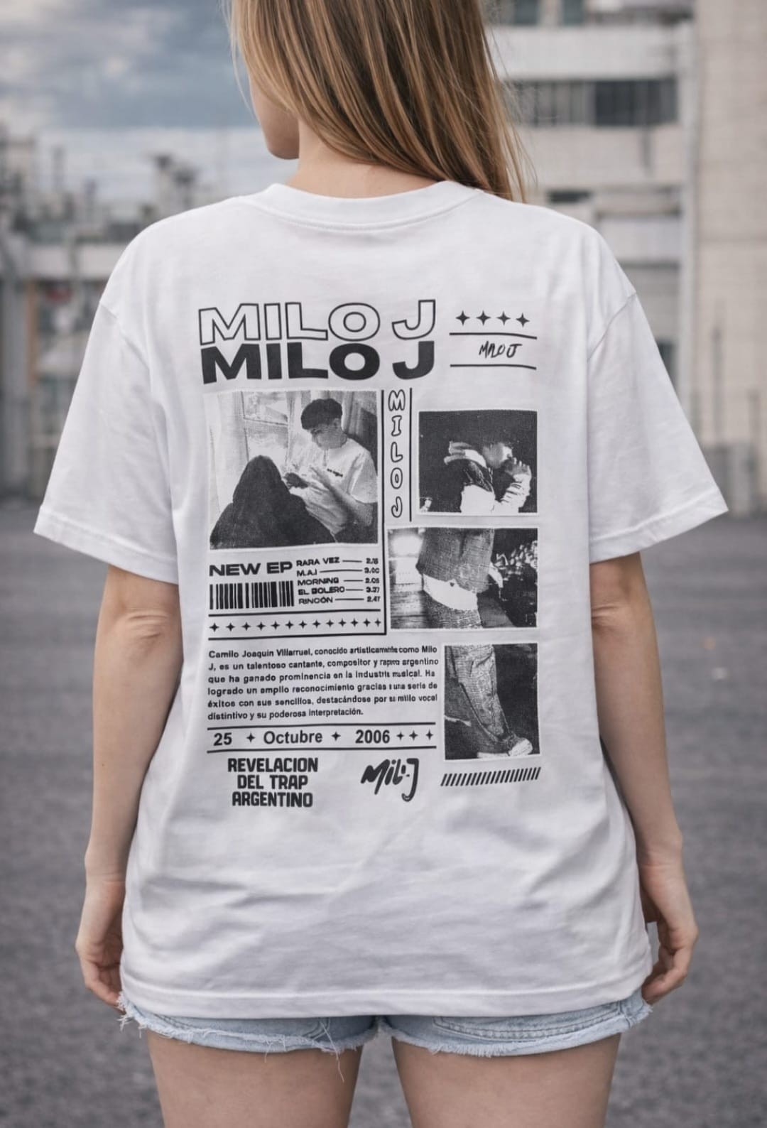 (art:rh04) Milo J Remera Oversize Algodón - Imagen 6