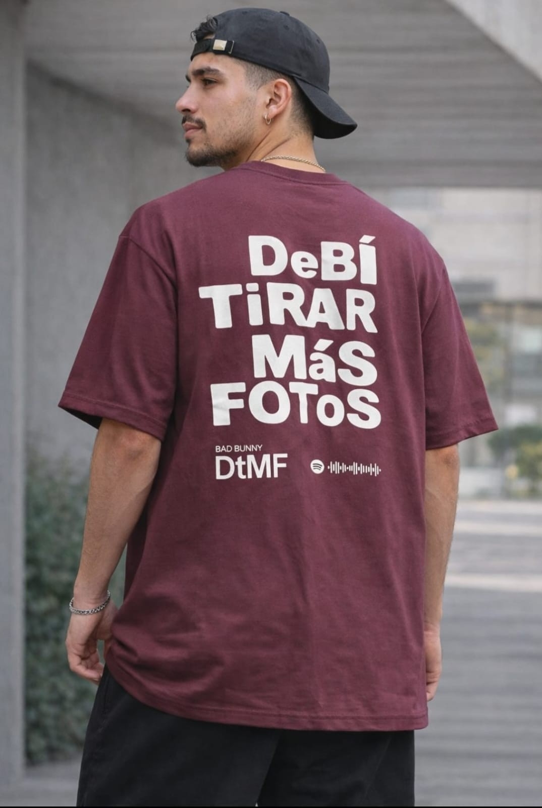 (art:rh03) Bad Bunny - Dtmf Remeron Oversize Algodón - Imagen 5